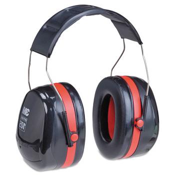 耳保护| 3M H10A Peltor Optime 105高性能30 dB NRR耳套-黑色/红色